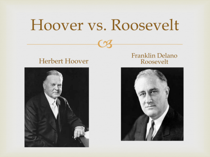 Similarities between hoover and roosevelt