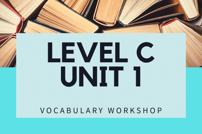 Sadlier vocabulary workshop level c unit 1