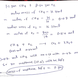 Methane molar mass solved mol transcribed problem text been show has