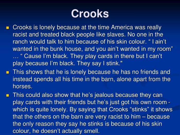 Crooks loneliness quotes with page numbers