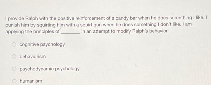 Reinforcement operant conditioning