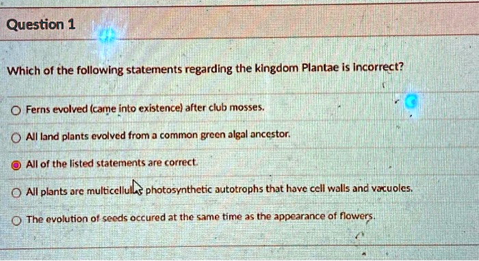 All of the following statements about ferns are correct except